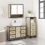 Set de muebles de baño 3 pzas madera contrachapada roble Sonoma de , Muebles de baño - Ref: Foro24-3301051, Precio: 265,39 €,...