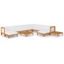 Juego muebles de jardín y cojines 12 pzas madera maciza acacia de vidaXL, Conjuntos de jardín - Ref: Foro24-3058130, Precio: ...