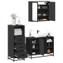 Juego de muebles de baño 3 pzas madera contrachapada negro de , Muebles de baño - Ref: Foro24-3301030, Precio: 247,51 €, Desc...