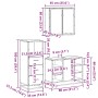 Juego de muebles de baño 3 pzas madera contrachapada negro de , Muebles de baño - Ref: Foro24-3301030, Precio: 247,51 €, Desc...