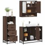 Set de muebles baño 3 pzas madera contrachapada roble marrón de , Muebles de baño - Ref: Foro24-3301064, Precio: 242,98 €, De...