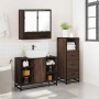 Set de muebles baño 3 pzas madera contrachapada roble marrón de , Muebles de baño - Ref: Foro24-3301064, Precio: 242,98 €, De...