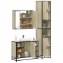 Set de muebles de baño 3 pzas madera contrachapada roble Sonoma de , Muebles de baño - Ref: Foro24-3301091, Precio: 295,12 €,...