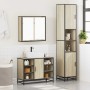 Set de muebles de baño 3 pzas madera contrachapada roble Sonoma de , Muebles de baño - Ref: Foro24-3301091, Precio: 295,12 €,...