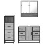 Set de muebles de baño 3 pzas madera contrachapada gris sonoma de , Muebles de baño - Ref: Foro24-3301053, Precio: 294,78 €, ...