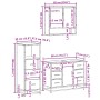 Set de muebles de baño 3 pzas madera contrachapada gris sonoma de , Muebles de baño - Ref: Foro24-3301053, Precio: 294,78 €, ...