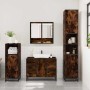 Set de muebles baño 3 pzas madera contrachapada roble ahumado de , Muebles de baño - Ref: Foro24-3300992, Precio: 269,81 €, D...