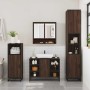 Set de muebles baño 2 pzas madera contrachapada marrón roble de , Muebles de baño - Ref: Foro24-3300944, Precio: 153,32 €, De...
