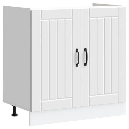 Mueble bajo fregadero Lucca madera contrachapada blanca de , Armarios de cocina - Ref: Foro24-853687, Precio: 84,63 €, Descue...