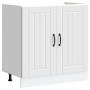 Mueble bajo fregadero Lucca madera contrachapada blanca de , Armarios de cocina - Ref: Foro24-853687, Precio: 84,63 €, Descue...