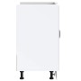 Mueble bajo fregadero Lucca madera contrachapada blanca de , Armarios de cocina - Ref: Foro24-853687, Precio: 84,63 €, Descue...