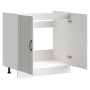 Mueble bajo fregadero Lucca madera contrachapada blanca de , Armarios de cocina - Ref: Foro24-853687, Precio: 84,63 €, Descue...