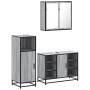 Set de muebles de baño 3 pzas madera contrachapada gris sonoma de , Muebles de baño - Ref: Foro24-3300973, Precio: 229,00 €, ...