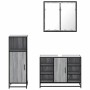 Set de muebles de baño 3 pzas madera contrachapada gris sonoma de , Muebles de baño - Ref: Foro24-3300973, Precio: 229,00 €, ...