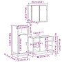Set de muebles de baño 3 pzas madera contrachapada gris sonoma de , Muebles de baño - Ref: Foro24-3300973, Precio: 229,00 €, ...