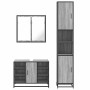 Set de muebles de baño 3 pzas madera contrachapada gris sonoma de , Muebles de baño - Ref: Foro24-3301093, Precio: 298,62 €, ...