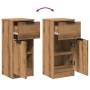 Aparadores 2 uds madera ingeniería roble artisian 30x30x70 cm de , Aparadores - Ref: Foro24-856954, Precio: 96,53 €, Descuent...