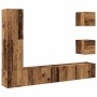 Conjunto de mueble de TV 5 piezas montado la pared madera vieja de , Muebles TV - Ref: Foro24-3329201, Precio: 183,84 €, Desc...