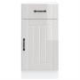 Mueble bajo de cocina Lucca blanca de alto brillo de , Armarios de cocina - Ref: Foro24-853709, Precio: 85,75 €, Descuento: %