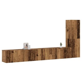 Muebles de TV de pared 3 uds madera vieja madera de ingeniería de , Muebles TV - Ref: Foro24-3328983, Precio: 162,72 €, Descu...