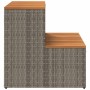 Escalón bañera hidromasaje gris 50x50x50,5 cm ratán sintético de , Accesorios para piscinas y spa - Ref: Foro24-4103941, Prec...