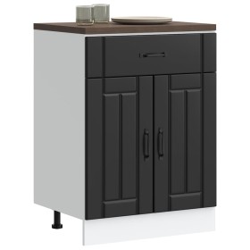 Mueble bajo de cocina Lucca madera ingeniería negra de , Armarios de cocina - Ref: Foro24-853728, Precio: 94,20 €, Descuento: %
