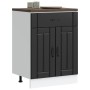 Mueble bajo de cocina Lucca madera ingeniería negra de , Armarios de cocina - Ref: Foro24-853728, Precio: 94,20 €, Descuento: %