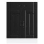 Mueble bajo de cocina Lucca madera ingeniería negra de , Armarios de cocina - Ref: Foro24-853728, Precio: 94,20 €, Descuento: %