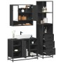 Juego de muebles de baño 3 pzas madera contrachapada negro de , Muebles de baño - Ref: Foro24-3301180, Precio: 264,00 €, Desc...