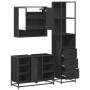 Juego de muebles de baño 3 pzas madera contrachapada negro de , Muebles de baño - Ref: Foro24-3301180, Precio: 264,00 €, Desc...