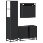 Juego de muebles de baño 3 pzas madera contrachapada negro de , Muebles de baño - Ref: Foro24-3301180, Precio: 264,00 €, Desc...