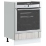 Armario de horno Lucca madera contrachapada sonoma gris de , Armarios de cocina - Ref: Foro24-853763, Precio: 67,61 €, Descue...