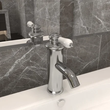 Silberner Waschbeckenhahn 130x180 mm von vidaXL, Wasserhähne - Ref: Foro24-149074, Preis: 38,57 €, Rabatt: %