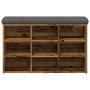 Banco zapatero madera de ingeniería madera vieja 82x32x50 cm de , Bancos para recibidores y almacenamiento - Ref: Foro24-8576...