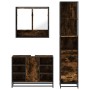 Set de muebles baño 3 pzas madera contrachapada roble ahumado de , Muebles de baño - Ref: Foro24-3301182, Precio: 232,77 €, D...