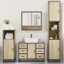 Juego de muebles de baño 4 pzas contrachapada roble sonoma de , Muebles de baño - Ref: Foro24-3301231, Precio: 441,12 €, Desc...