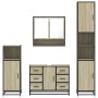 Juego de muebles de baño 4 pzas contrachapada roble sonoma de , Muebles de baño - Ref: Foro24-3301231, Precio: 441,12 €, Desc...