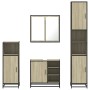 Juego de muebles de baño 4 pzas contrachapada roble sonoma de , Muebles de baño - Ref: Foro24-3301206, Precio: 401,57 €, Desc...