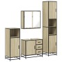 Juego de muebles de baño 4 pzas contrachapada roble sonoma de , Muebles de baño - Ref: Foro24-3301196, Precio: 421,00 €, Desc...