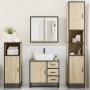 Juego de muebles de baño 4 pzas contrachapada roble sonoma de , Muebles de baño - Ref: Foro24-3301196, Precio: 421,00 €, Desc...