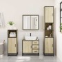 Juego de muebles de baño 4 pzas contrachapada roble sonoma de , Muebles de baño - Ref: Foro24-3301196, Precio: 421,00 €, Desc...