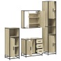 Juego de muebles de baño 4 pzas contrachapada roble sonoma de , Muebles de baño - Ref: Foro24-3301196, Precio: 421,00 €, Desc...