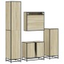 Juego de muebles de baño 4 pzas contrachapada roble sonoma de , Muebles de baño - Ref: Foro24-3301196, Precio: 421,00 €, Desc...