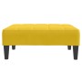 Sofá cama de 2 plazas con taburete terciopelo amarillo en Sofás | Comprar online en Foru.es