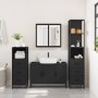 Juego de muebles de baño 4 pzas madera contrachapada negro de , Muebles de baño - Ref: Foro24-3301250, Precio: 366,36 €, Desc...