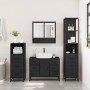 Juego de muebles de baño 4 pzas madera contrachapada negro de , Muebles de baño - Ref: Foro24-3301290, Precio: 445,04 €, Desc...