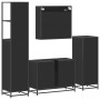 Juego de muebles de baño 4 pzas madera contrachapada negro de , Muebles de baño - Ref: Foro24-3301290, Precio: 445,04 €, Desc...