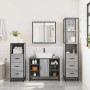 Set de muebles de baño 4 pzas madera contrachapada gris sonoma de , Muebles de baño - Ref: Foro24-3301273, Precio: 353,96 €, ...