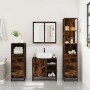Set de muebles baño 4 pzas madera contrachapada roble ahumado de , Muebles de baño - Ref: Foro24-3301267, Precio: 317,88 €, D...