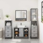 Set de muebles de baño 4 pzas madera contrachapada gris sonoma de , Muebles de baño - Ref: Foro24-3301303, Precio: 350,27 €, ...